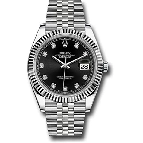 rolex datejust black and white.